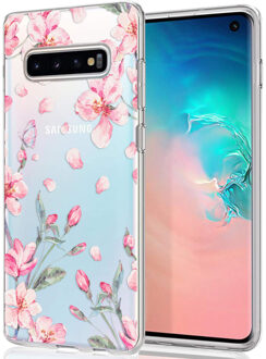 Imoshion Design voor de Samsung Galaxy S10 hoesje - Bloem - Roze