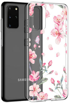 Imoshion Design voor de Samsung Galaxy S20 Plus hoesje - Bloem - Roze