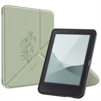 Imoshion Design Vouwbare Bookcase voor de Kobo Clara Colour / BW - Floral Green Meerkleurig - 6