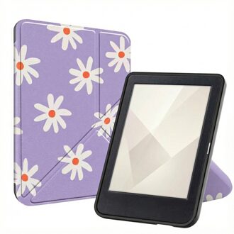 Imoshion Design Vouwbare Bookcase voor de Kobo Clara Colour / BW - Flowers Distance Paars - 6