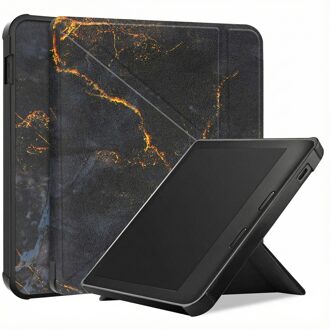 Imoshion Design Vouwbare Bookcase voor de Kobo Libra Colour - Black Marble Meerkleurig - 7