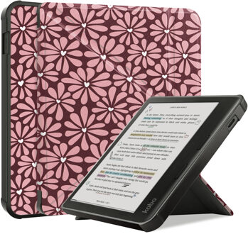 Imoshion Design Vouwbare Bookcase voor de Kobo Libra Colour - Bloom Love Blush Meerkleurig - 7