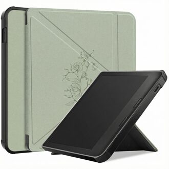 Imoshion Design Vouwbare Bookcase voor de Kobo Libra Colour - Floral Green Meerkleurig - 7
