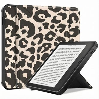 Imoshion Design Vouwbare Bookcase voor de Kobo Libra Colour - Leopard Meerkleurig - 7