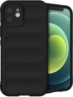 Imoshion EasyGrip Backcover voor de Apple iPhone 12 - Zwart