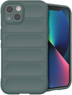 Imoshion EasyGrip Backcover voor de Apple iPhone 13 - Donkergroen