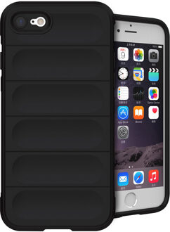 Imoshion EasyGrip Backcover voor de Apple iPhone SE (2022 / 2020) / 8 / 7 - Zwart