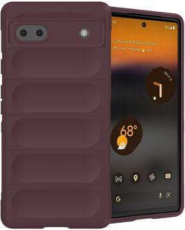 Imoshion EasyGrip Backcover voor de Google Pixel 6a - Aubergine