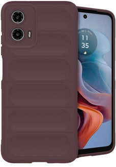 Imoshion EasyGrip Backcover voor de Motorola Moto G34 - Aubergine