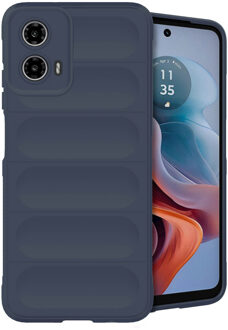 Imoshion EasyGrip Backcover voor de Motorola Moto G34 - Donkerblauw