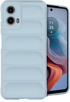 Imoshion EasyGrip Backcover voor de Motorola Moto G34 - Lichtblauw