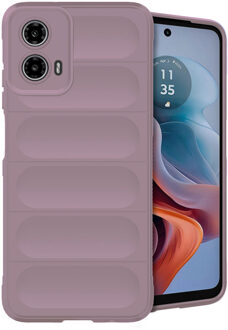 Imoshion EasyGrip Backcover voor de Motorola Moto G34 - Paars