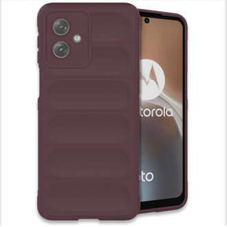 Imoshion EasyGrip Backcover voor de Motorola Moto G54 - Aubergine