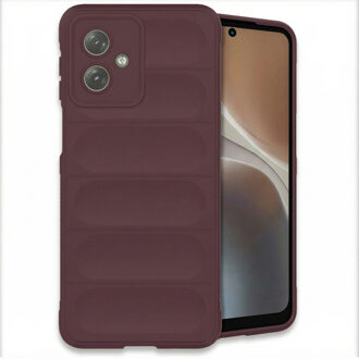 Imoshion EasyGrip Backcover voor de Motorola Moto G54 - Aubergine