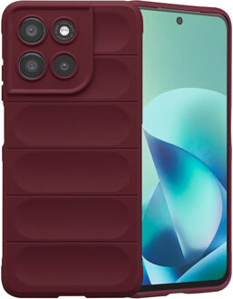 Imoshion EasyGrip Backcover voor de Motorola Moto G57 Power - Aubergine Paars