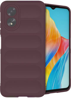Imoshion EasyGrip Backcover voor de Oppo A18 / Oppo A38 - Aubergine