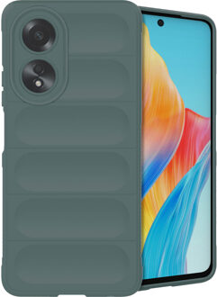 Imoshion EasyGrip Backcover voor de Oppo A58 - Donkergroen