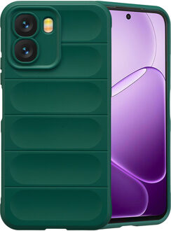 Imoshion EasyGrip Backcover voor de Oppo A6x (5G) - Donkergroen