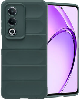 Imoshion EasyGrip Backcover voor de Oppo A80 5G - Donkergroen