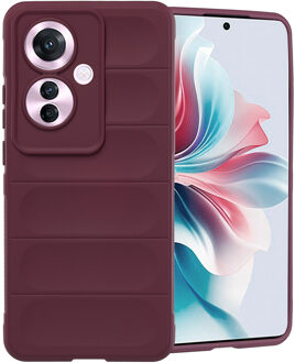 Imoshion EasyGrip Backcover voor de Oppo Reno 11 F - Aubergine