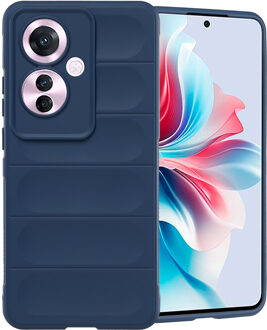 Imoshion EasyGrip Backcover voor de Oppo Reno 11 F - Donkerblauw