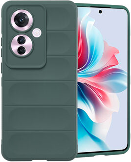 Imoshion EasyGrip Backcover voor de Oppo Reno 11 F - Donkergroen