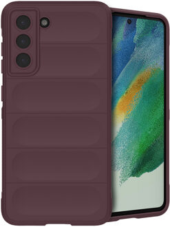 Imoshion EasyGrip Backcover voor de Samsung Galaxy S21 FE - Aubergine