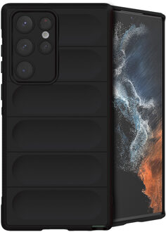 Imoshion EasyGrip Backcover voor de Samsung Galaxy S22 Ultra - Zwart