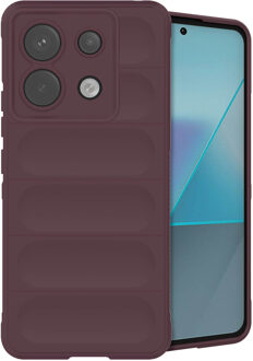 Imoshion EasyGrip Backcover voor de Xiaomi Poco X6 Pro - Aubergine