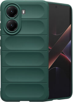 Imoshion EasyGrip Backcover voor de Xiaomi Poco X7 Pro - Donkergroen