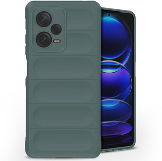 Imoshion EasyGrip Backcover voor de Xiaomi Redmi Note 12 Pro Plus - Donkergroen