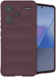 Imoshion EasyGrip Backcover voor de Xiaomi Redmi Note 13 Pro Plus (5G) - Aubergine