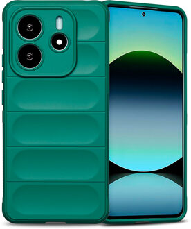 Imoshion EasyGrip Backcover voor de Xiaomi Redmi Note 14 (5G) - Donkergroen