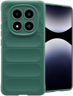 Imoshion EasyGrip Backcover voor de Xiaomi Redmi Note 14 Pro (5G) - Donkergroen