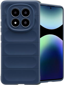 Imoshion EasyGrip Backcover voor de Xiaomi Redmi Note 14 Pro Plus (5G) - Donkerblauw