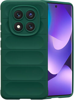 Imoshion EasyGrip Backcover voor de Xiaomi Redmi Note 15 (5G) - Donkergroen