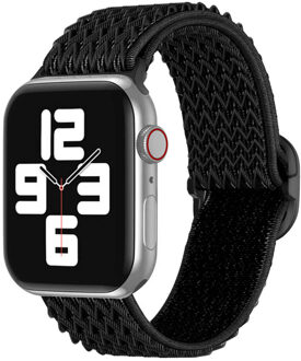 Imoshion Elastisch nylon bandje voor de Apple Watch | 38/40/41/42 mm - Zwart - 42 mm