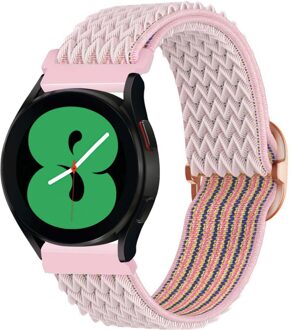Imoshion Elastisch nylon bandje voor de Samsung Galaxy Watch 7 40/44 mm - Roze - 44 mm