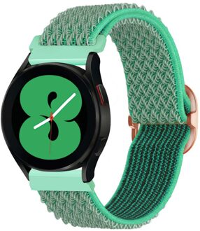 Imoshion Elastisch nylon bandje voor de Samsung Galaxy Watch 7 40/44 mm - Turquoise - 44 mm