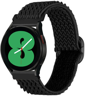 Imoshion Elastisch nylon bandje voor de Samsung Galaxy Watch 7 40/44 mm - Zwart - 44 mm