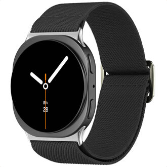 Imoshion Elastisch nylon bandje voor de Samsung Galaxy Watch 8 (40/44mm) / Classic (46mm) - Zwart - 44mm