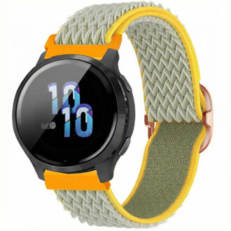 Imoshion Elastisch nylonbandje - Universeel 22 mm aansluiting - Green & Yellow Groen - One size