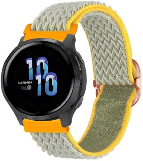 Imoshion Elastisch nylonbandje - Universeel 22 mm aansluiting - Green & Yellow Groen - One size