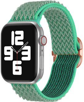 Imoshion Elastisch nylonbandje voor de Apple Watch Series 1 t/m 9 / SE (38/40/41 mm) | Series 10 / 11 (42 mm) - Turquoise - 41 mm