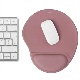 Imoshion Ergonomische muismat - Muismat met polssteun - 30 x 25 cm - Oud Roze - One size