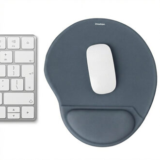 Imoshion Ergonomische muismat - Muismat met polssteun - 30 x 25 cm - Seal Blue Donkerblauw - One size