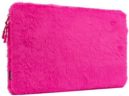 Imoshion Fluffy Laptop hoes 15-16 inch - Laptopsleeve - Hot Pink Roze - 16