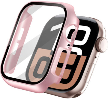 Imoshion Full Cover Hardcase voor de Apple Watch 10 / 11 - 46 mm - Rose Gold Roze