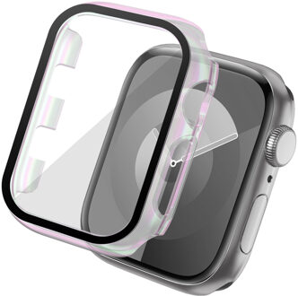 Imoshion Full Cover Shiny Hardcase voor de Apple Watch Series 1 / 2 / 3 - 42 mm - Pearlescent Transparant