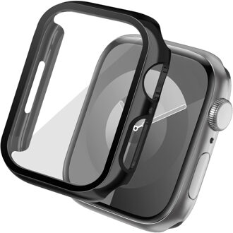 Imoshion Full Cover Shiny Hardcase voor de Apple Watch Series 7 / 8 / 9 - 45 mm - Zwart